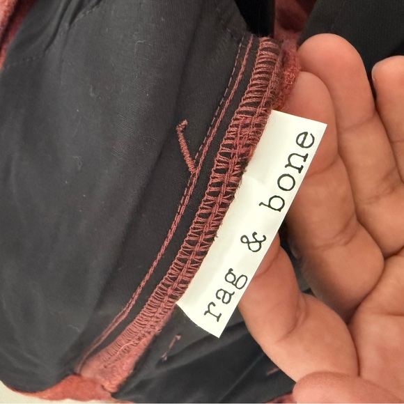 Rag & Bone Red Cargo Pants with Straight Leg - Picture 8 of 10